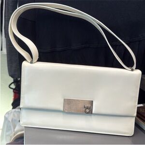 Stunning white Ferraragamo bag